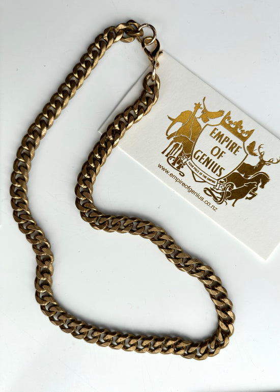 Image Title Brass Curb Chain Necklace